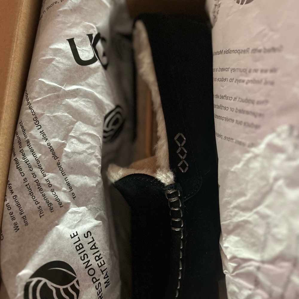UGG Black Ansley Slippers Women’s NIB NWT Size 8